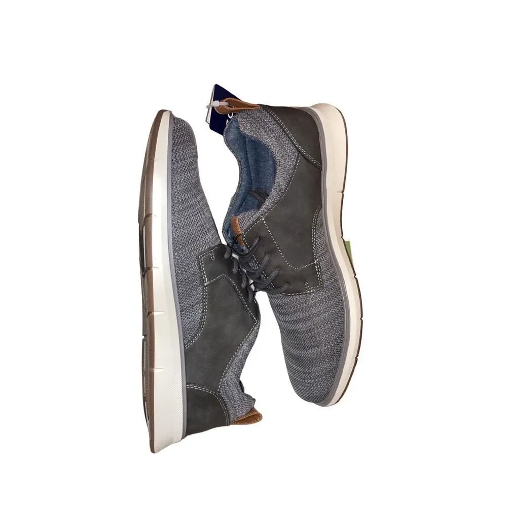 IZOD Shoes Mens 9.5 Gray Kyler Lace Up Memory Foam Casual Comfort New In Box